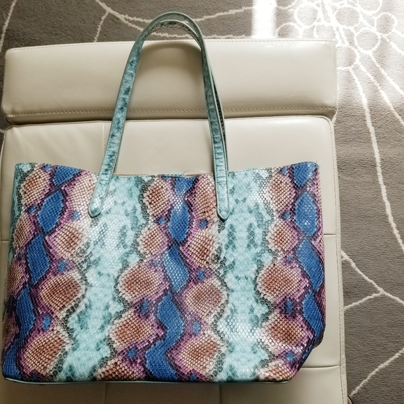 Snake Print 'Zoey' Tote by Caroline Hill - Picture 4 of 13
